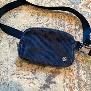 lululemon athletica Corduroy Navy Belt Bag